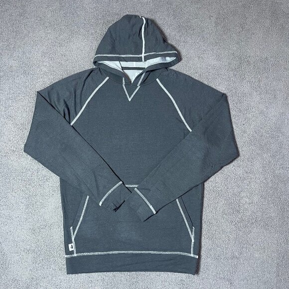 Johnnie-O Men's Bender Lightweight Ultra Soft Gray Hoodie Pullover Men's Small - Picture 1 of 4